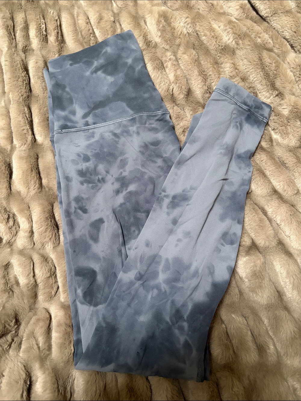 Tie-Dye Blue High-Waist Leggings